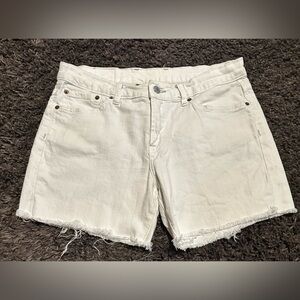 Lucky Brand Women’s Size 30 White Denim Jean Shorts EUC